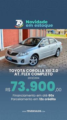 TOYOTA COROLLA 2.0 XEI 16V FLEX 4P AUTOMÁTICO